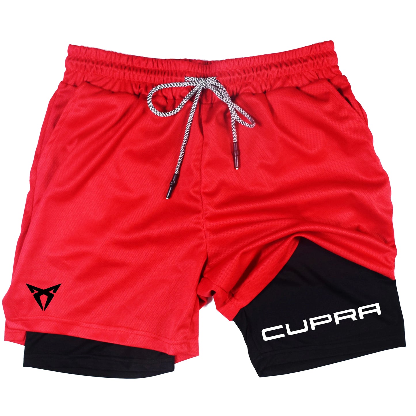 Men's Two-in-one Sports Shorts Breathable Casual Quick-drying Double-layer Shorts Summer Running Sportswear Bottoms M-3XL RL0244