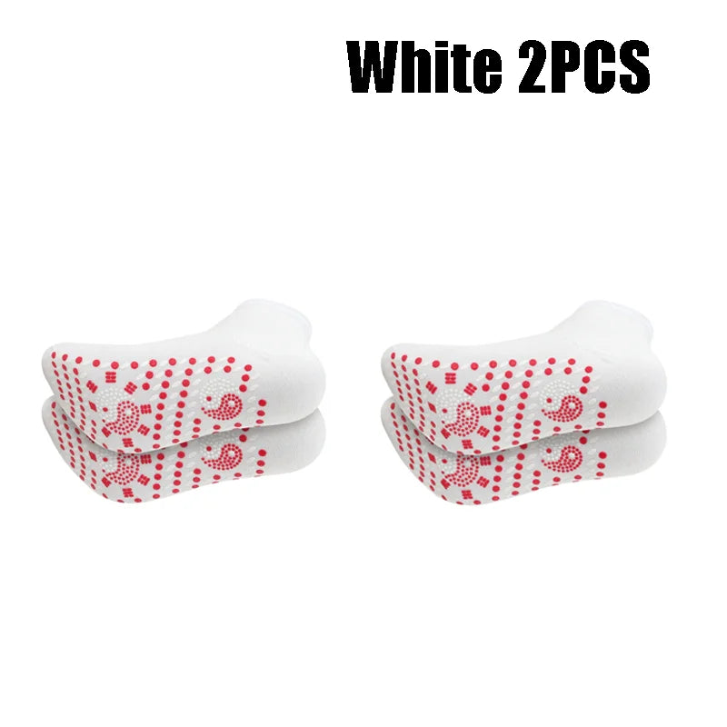 1-10pairs Tourmaline Self-Heating Socks Winter Warm Thermal Health Care Socks Floor Socks Absorption Deodorant Warm Socks