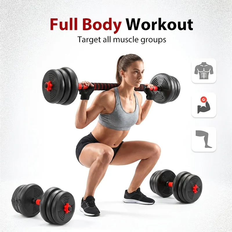 Adjustable 44Lb Dumbbell Set, Free Weights, 3-In-1 Weight System, Compact Home Exercise Gear, Perfect for Total Body Workouts, Strength Training, And Fitness for Both Men And Women