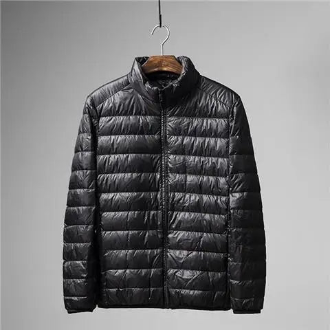 Portable Lightweight ort down Jaet for Men Autumn Winter Cotton Padded Stand Collar Warm Casual ly Friendly Outerwear