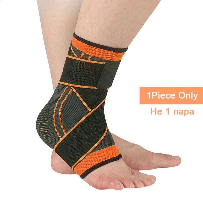 Adjustable Ankle Support Compression Ankle Brace Protector for Running Basketball Soccer Outdoor Sports Gym Bandage Ankle Strap