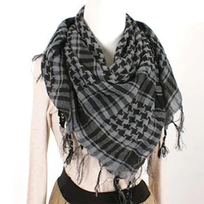 Fashion Military Fashion Lightweight Army Plaid Scarf Unisex Tactical Arab Scarf To Keep Warm