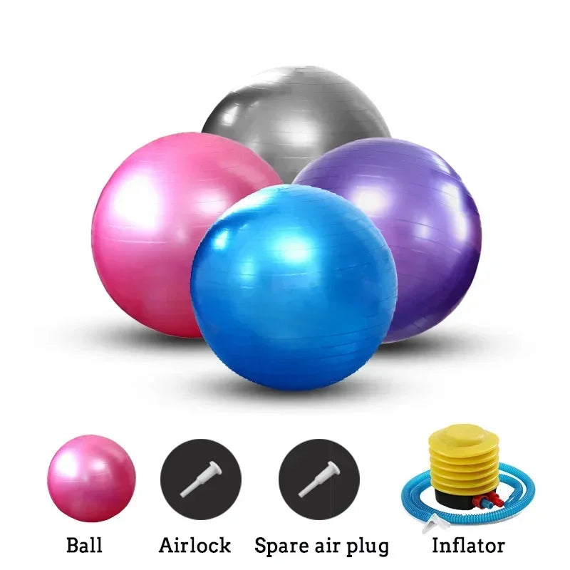 PVC Thickened Frosted Yoga Ball 55cm65cm75CM Yoga Ball Fitness Ball Sports Equipment excercise balance
