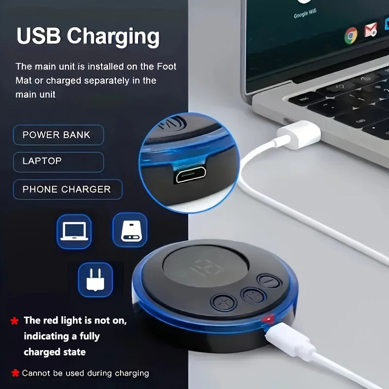 USB Rechargeable EMS Abdominal Muscle Training Device Muscle Stimulator Wireless Smart Fitness Abdominal Training Electric Body