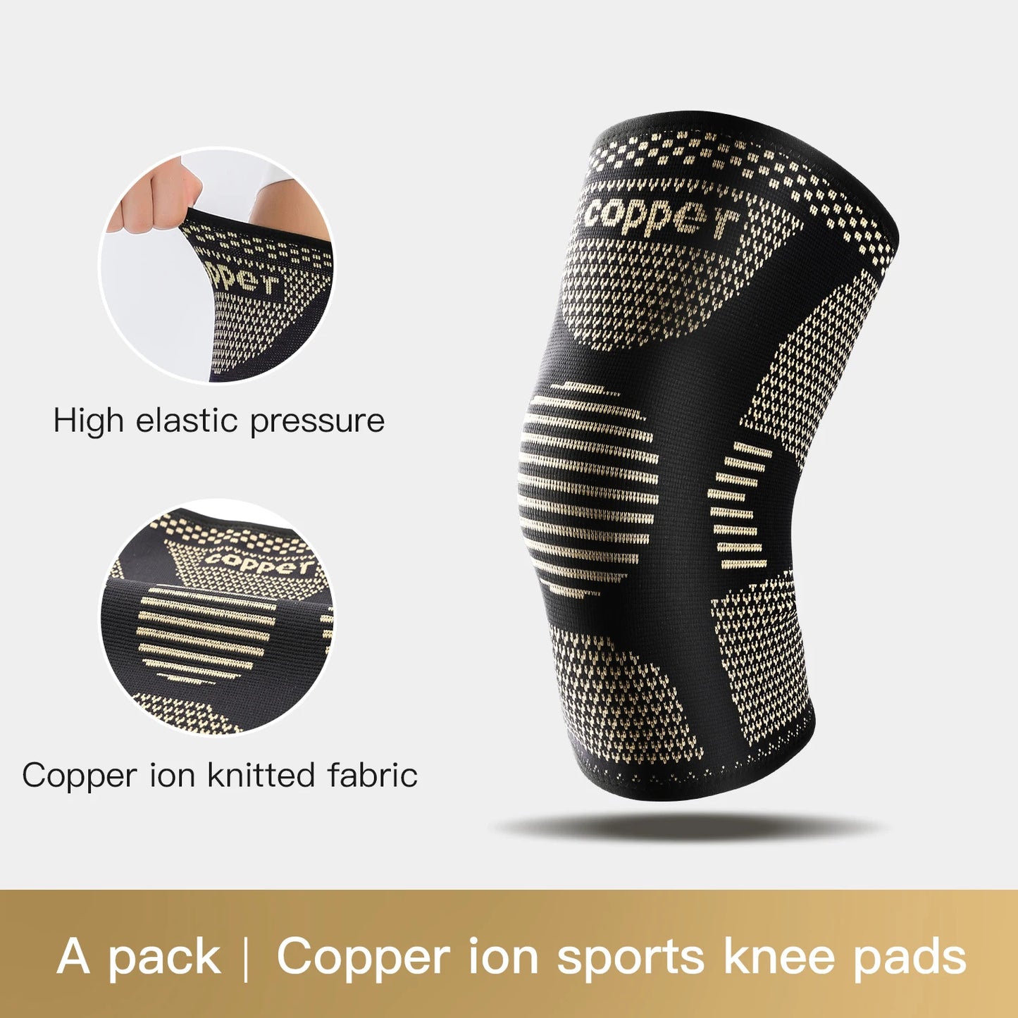 Copper Knee Brace for Arthritis Pain Support-Copper Knee Sleeve for knee pain Compression sleeve for Sports,Knee Pain Relief
