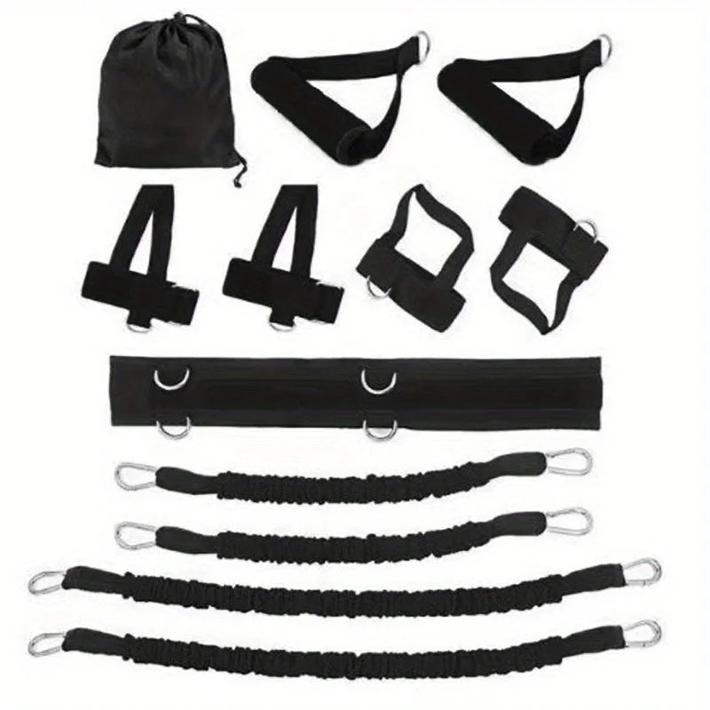 12-piece set Resistance Bands Stretching Strap Set Fitness Gym Boxing Training Equipment