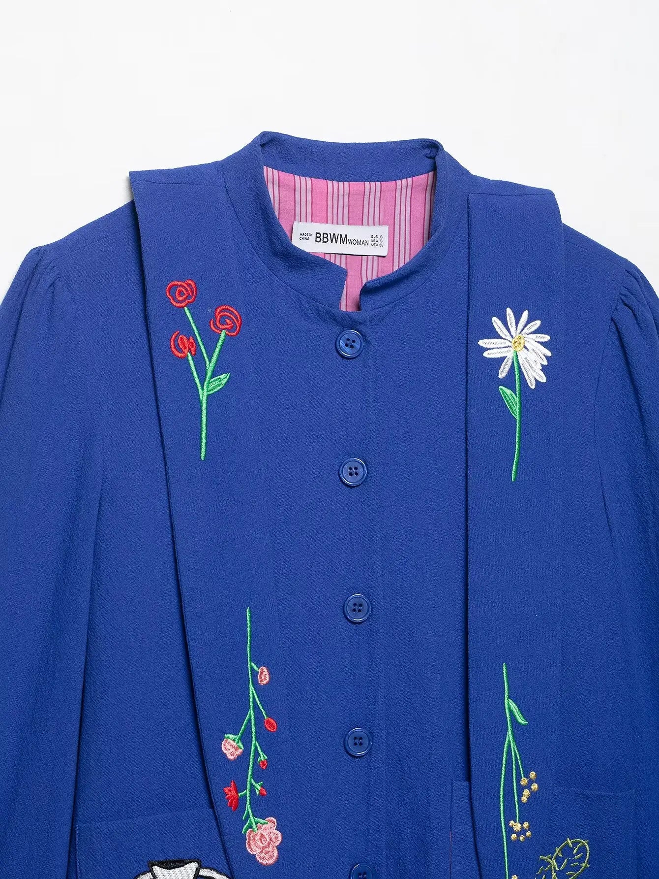 Women's New Jacket Women's Embroidered Jacket Women's Hooded Long Sleeve Tops Button Designs