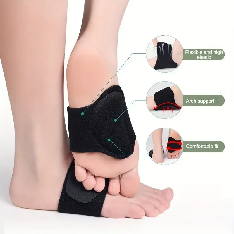 2pcs Compression Arch Support Brace for Men And Women For Flat Feet, High Arches, Fallen Arches, Heel Fatigue