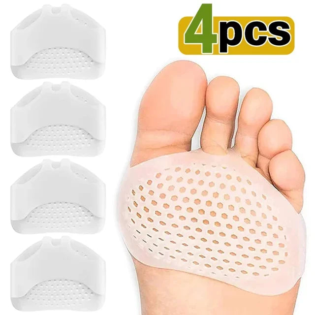 Silicone Metatarsal Pads Toe Separator Pain Relief Foot Pads Orthotics Foot Massage Insoles Forefoot Elastic Cushion Foot Care T