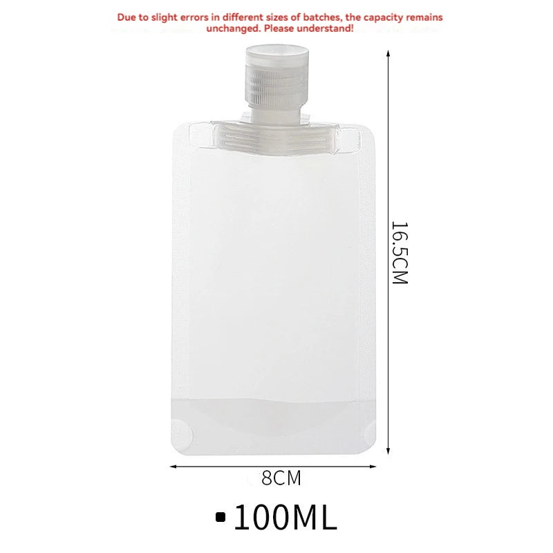 10Pcs 30/50/100ML Thickened Travel Subpackage Cosmetic Lotion Shower Gel Shampoo Portable Facial Cleanser
