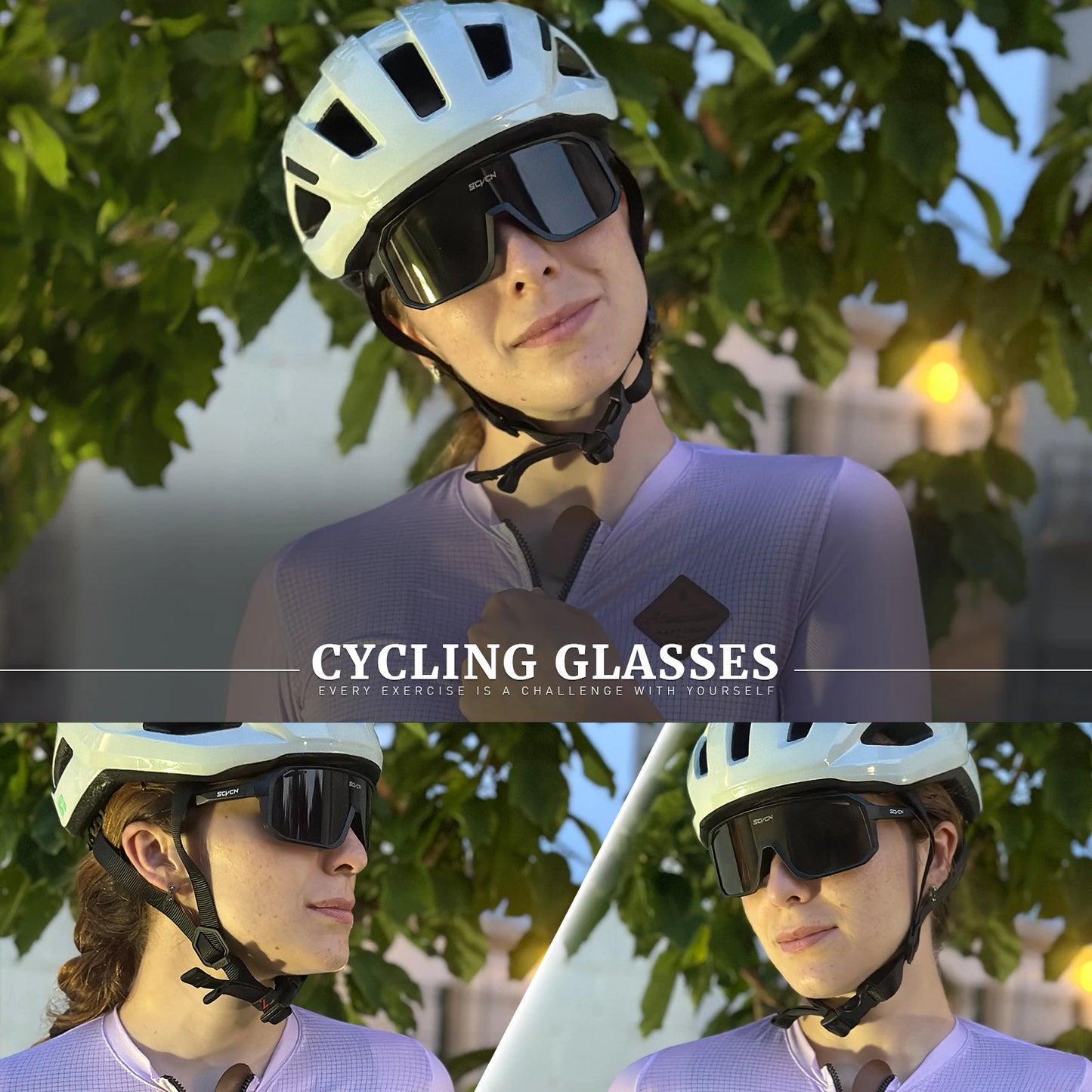 SCVCN Cycl Glasses Photochromic Cycling Sunglasses Men UV400 Eyewear Sports MTB Outdoor Goggles Bicycle Glasses Women Sunglasses