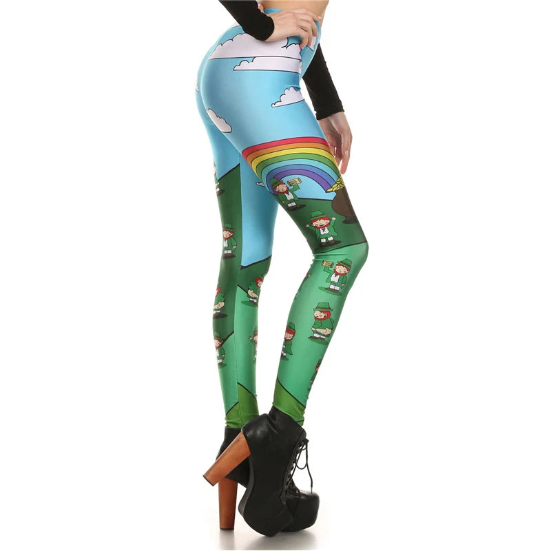 Sexy Yoga Pants Hign Waist Yoga Elastic Slim Fitness Gym Sport Workout Colorful Women Leggings 2025 New