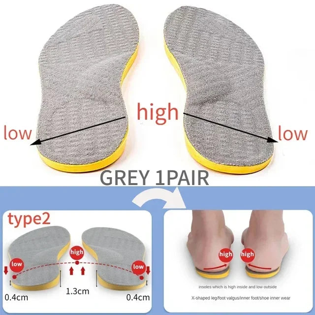 2025 Orthotic Insole For Flat Feet Arch Support Orthopedic Shoes Sole Insoles For Feet Men Women O/X Leg Corrected Care Pad