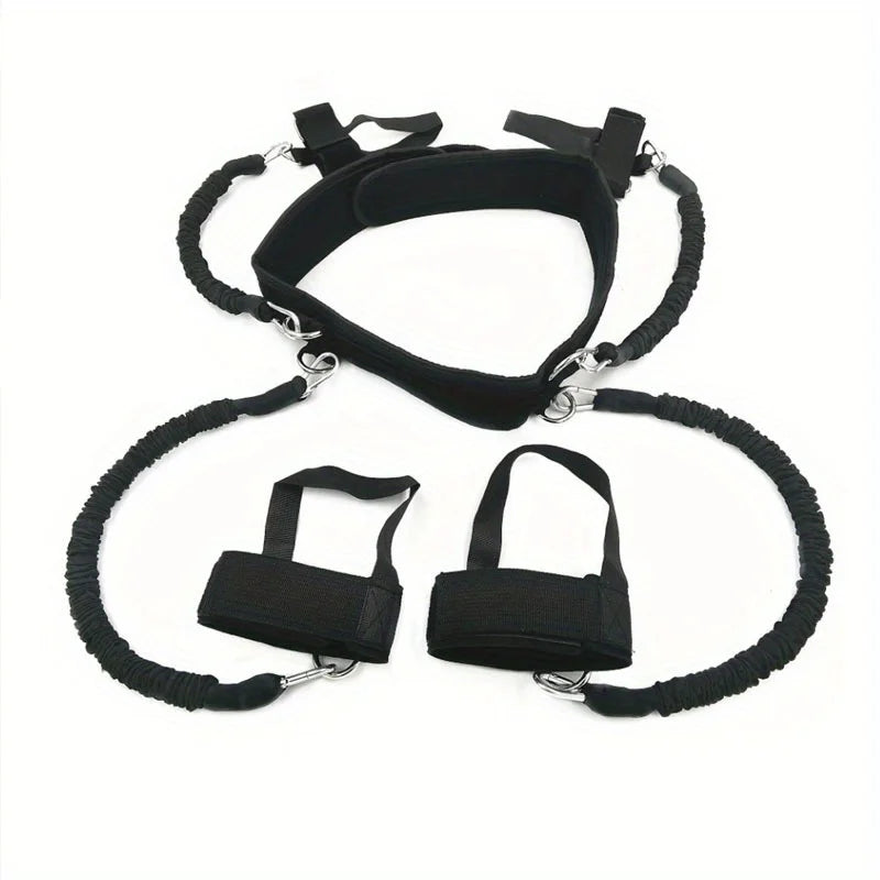 12-piece set Resistance Bands Stretching Strap Set Fitness Gym Boxing Training Equipment