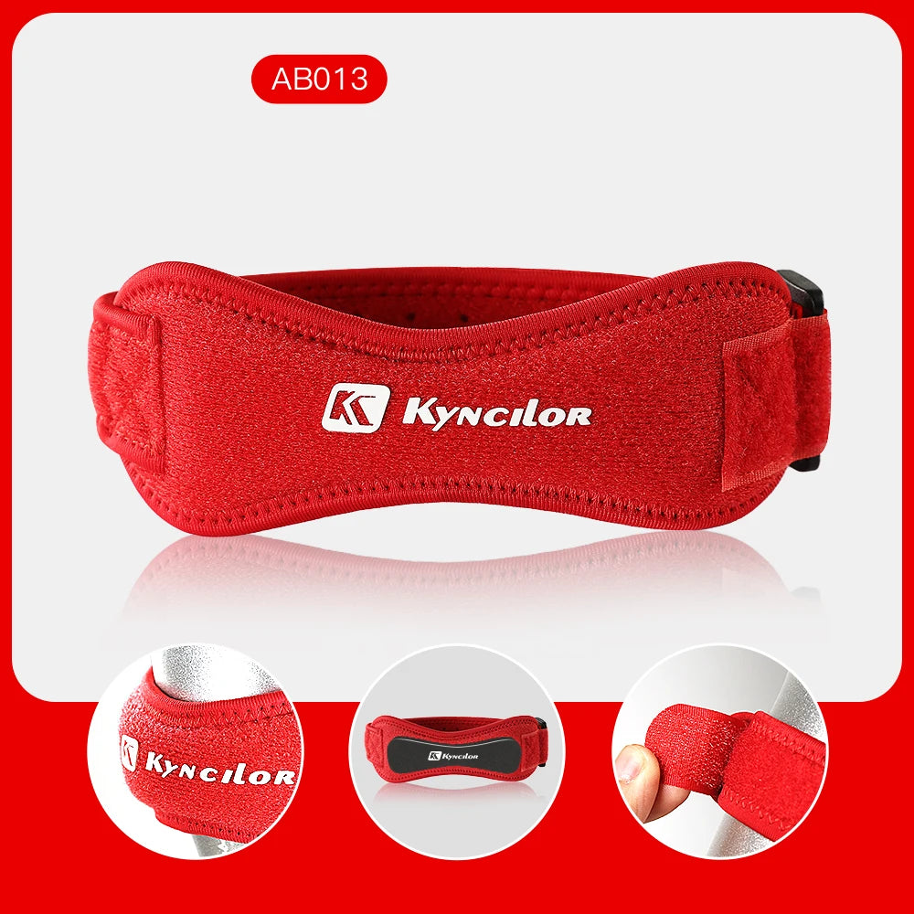 1PC Patella Kneecap Band Adjustable Silica Gel Knee Tendon Strap Protector Knee Pad Running Sports Cycling Gym Knee Support
