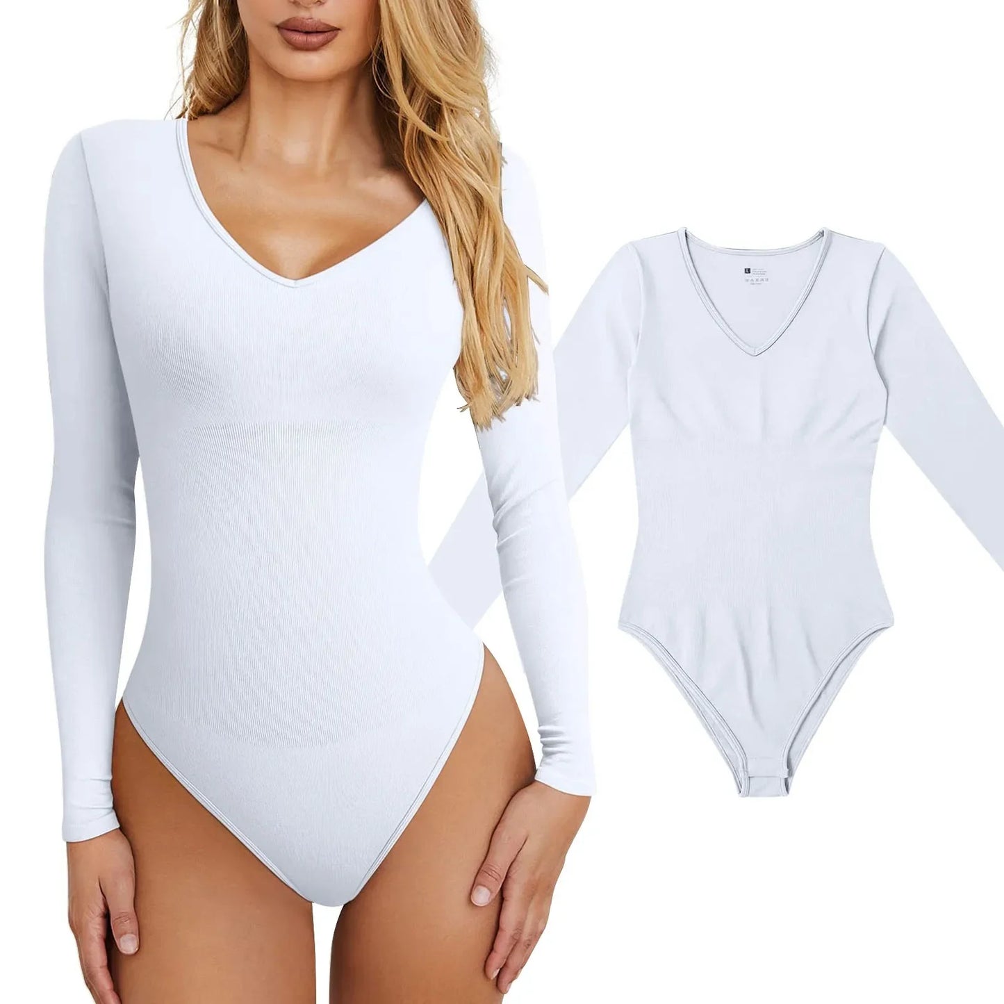 Woman Clothing Women'S Sexy Knitted Underwear Crew Neck Long Sleeve Leggings Slim Jumpsuit Bodysuit Top Ropa Mujer Juvenil