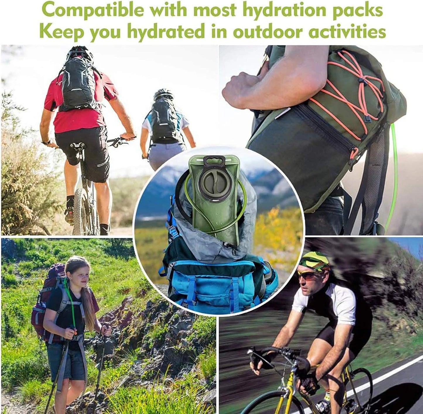 Hydration Bladder,Leak Proof Water Bladder for Hydration Pack,Lightweight for Outdoor Adventures,Hydration Essentials