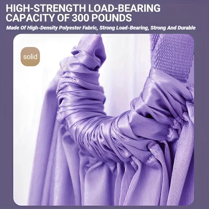 Adjustable Aerial Air Yoga Strap Pull Rope Women Hanging Hammock Stretch Leg Splits Trainer Female Gym Belt Stretching Fitness