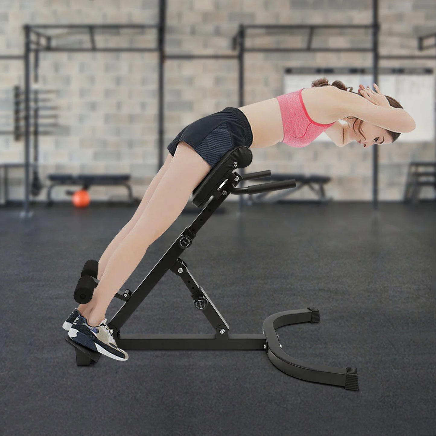 Multi-Functional Exercise Bench, Foldable Adjustable Full All-in-One Body Workout Fitness Bench, Back Extension Roman Chair
