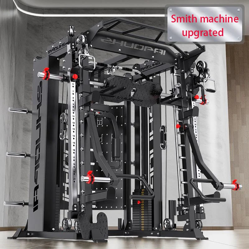 Gantry Rack Fitness Equipment Household Smith Machine Squat Push Rack Multi-Functional Set equipment Comprehensive Trainer