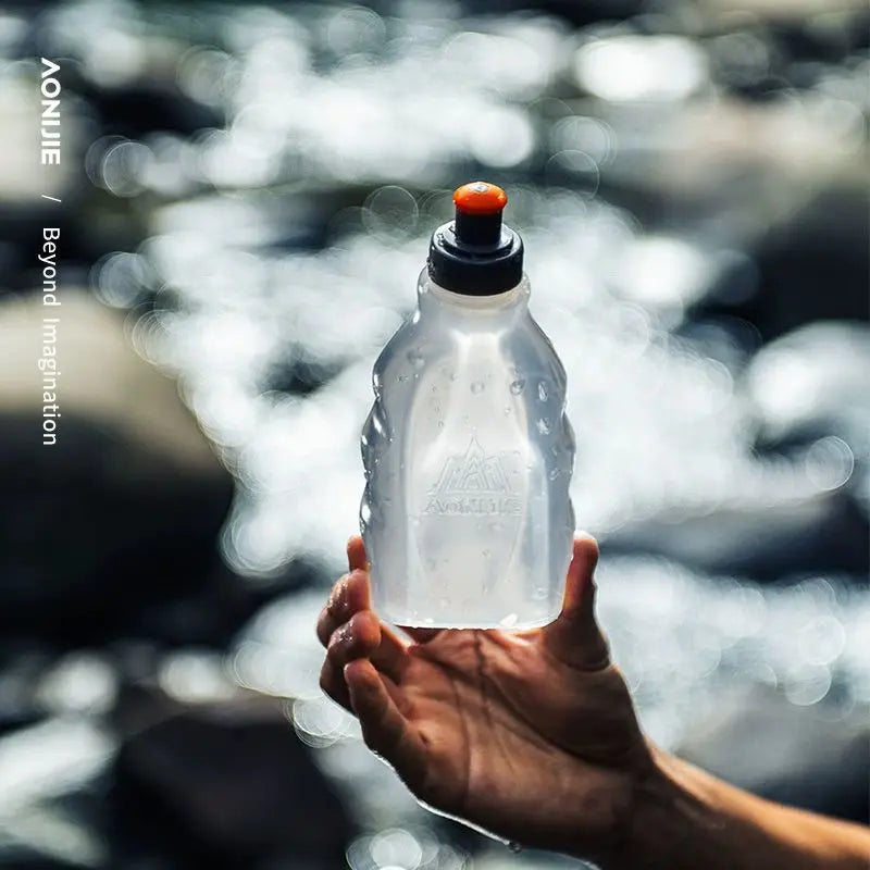 AONIJIE 170ML 250ML Water Bottle Flask Storage Container BPA Free For Running Hydration Belt Backpack Waist Bag Vest Camping