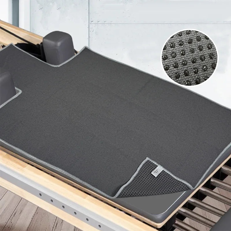 Machine Washable Pilates Core Mat Anti-Slip Mat for Large Equipment Yoga Studios, Sweatproof and Soft, Insulated Yoga Towel Port