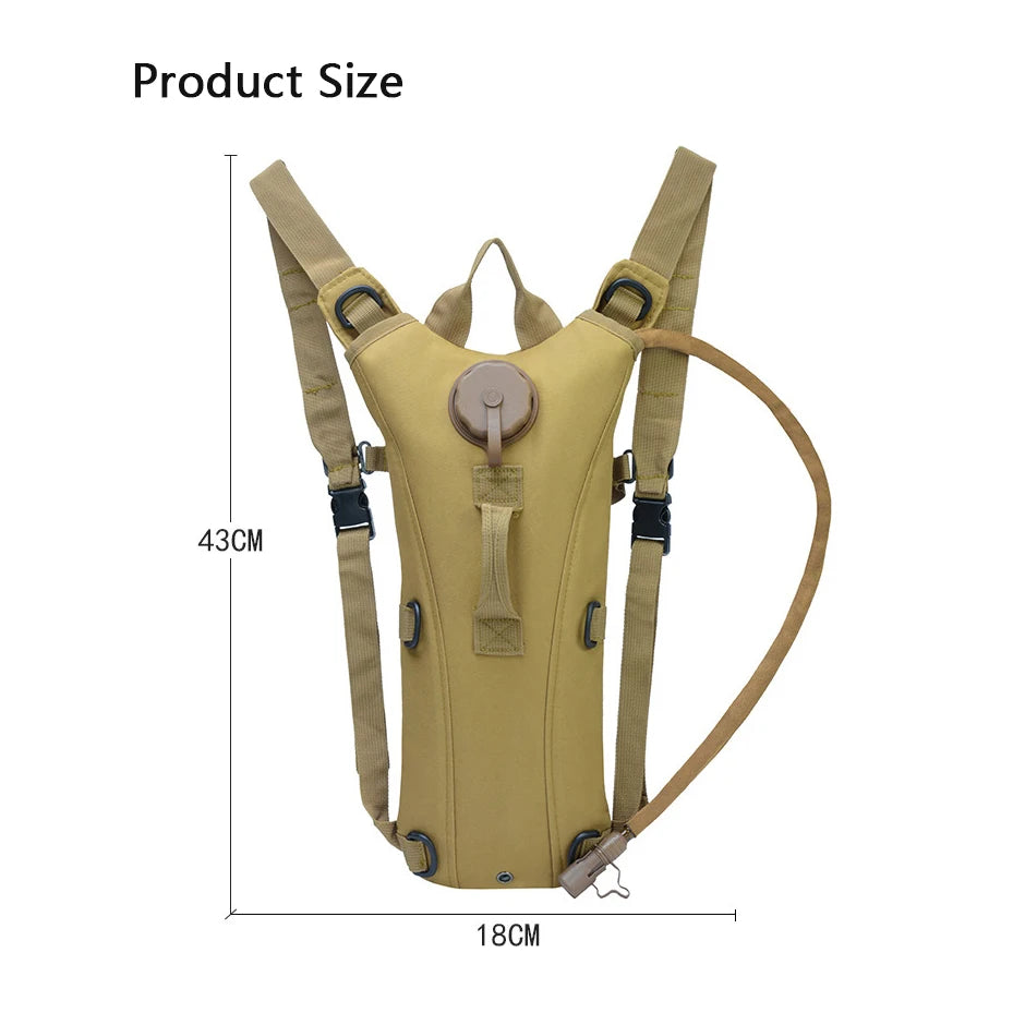 Camping 3L Water Bag Hydration Pack Water-proof Nylon With Bladder For Running Cycling Tourism Climbing Hiking sports