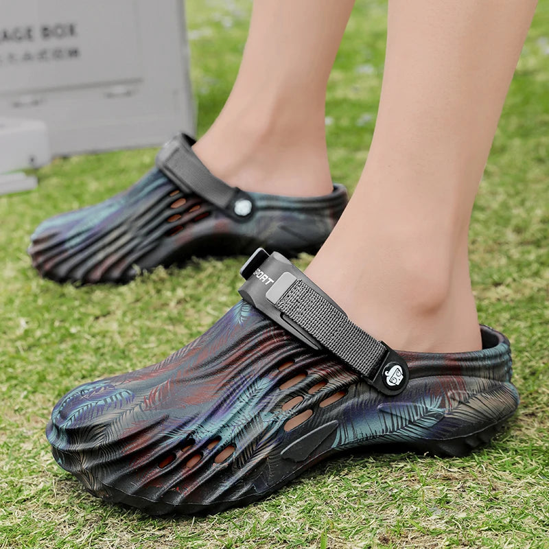 Men's Shoes Slippers Summer Luxury Sandals EVA Slippers Flat Slides Man Beach Shoes Platform Soft Beach Sports Slippers 47 Clogs