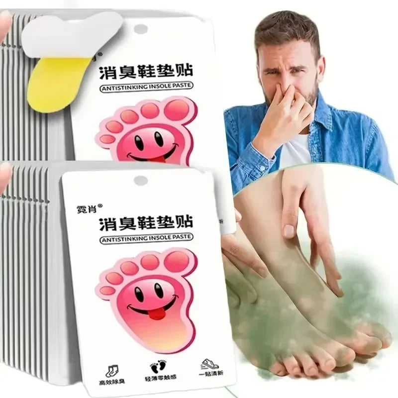 12/60pcs Shoes Deodorant Sticker Deodorant Foot Odor Deodorants Sneaker Smell Fresh Fruity Aroma Insole Sterilization Stickers