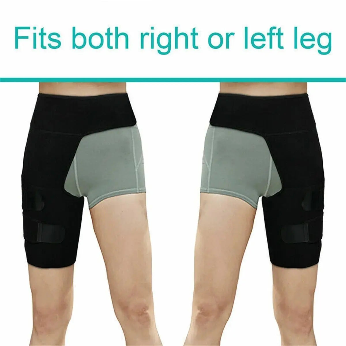 Hip Brace Thigh Compression Sleeve, Hamstring & Groin Compression Support Wrap for Hip Pain Relief, Sciatica,Quad Muscle Strains