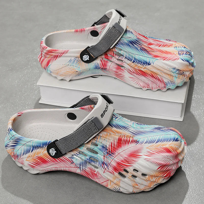 Men's Shoes Slippers Summer Luxury Sandals EVA Slippers Flat Slides Man Beach Shoes Platform Soft Beach Sports Slippers 47 Clogs