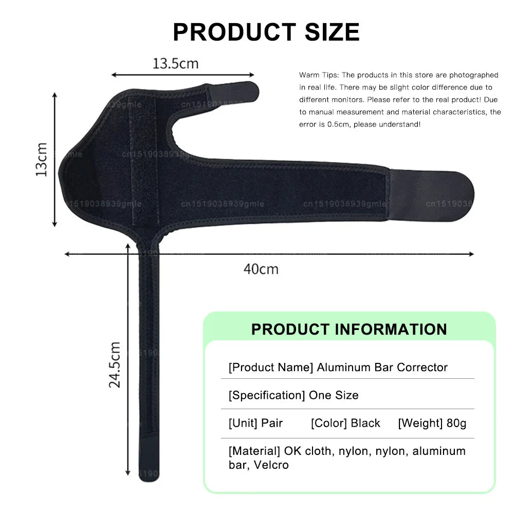 Toe Correction Hallux Valgus Corrector Straightening Big Toe Orthotics Stainless Steel Support Strap Feet Separator Bunion