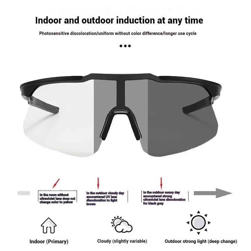 Cycling Sunglasses for Man Woman Polarized Mtb Cycling Sunglasses Outdoor Sport UV Protection Glasses for Drive Ski