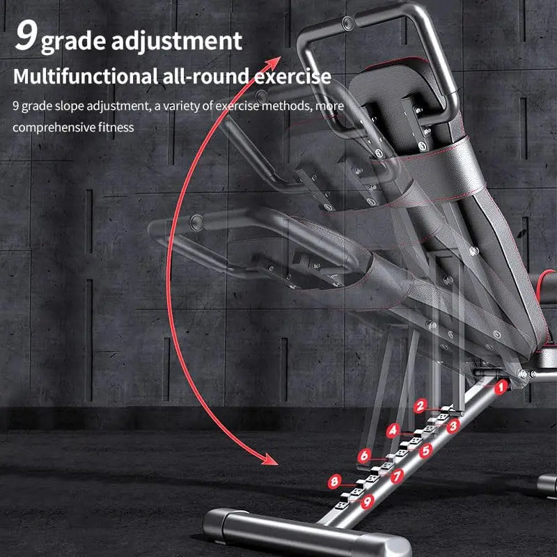 Multi-Functional Roman Chair Hyperextension Bench Adjustable Back Extension Abdominal Workout Core Strengthener Home Gym Equipme