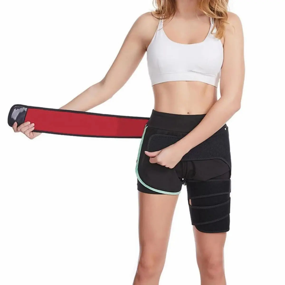Hip Brace Thigh Compression Sleeve, Hamstring & Groin Compression Support Wrap for Hip Pain Relief, Sciatica,Quad Muscle Strains