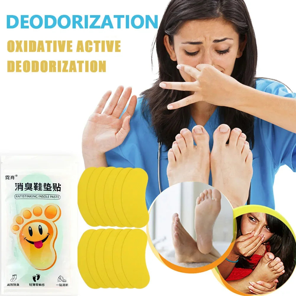 12/60pcs Shoes Deodorant Sticker Deodorant Foot Odor Deodorants Sneaker Smell Fresh Fruity Aroma Insole Sterilization Stickers