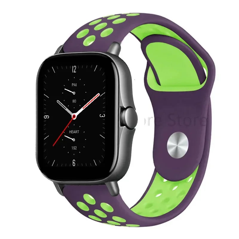 20mm/22mm Watch strap For Amazfit GTS 4-3-2e Mini/GTR 4-3-2 47mm/GTR 2e/stratos 3 sport Bracelet Amazfit Bip 5/Bip 3 pro strap