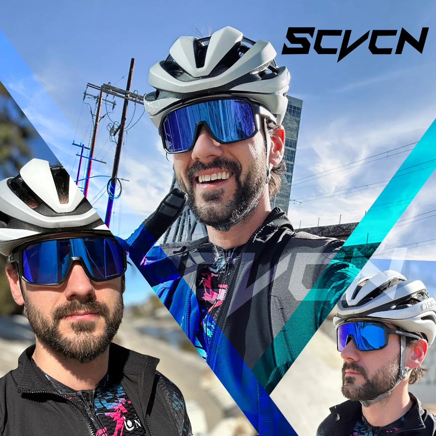 SCVCN Cycl Glasses Photochromic Cycling Sunglasses Men UV400 Eyewear Sports MTB Outdoor Goggles Bicycle Glasses Women Sunglasses