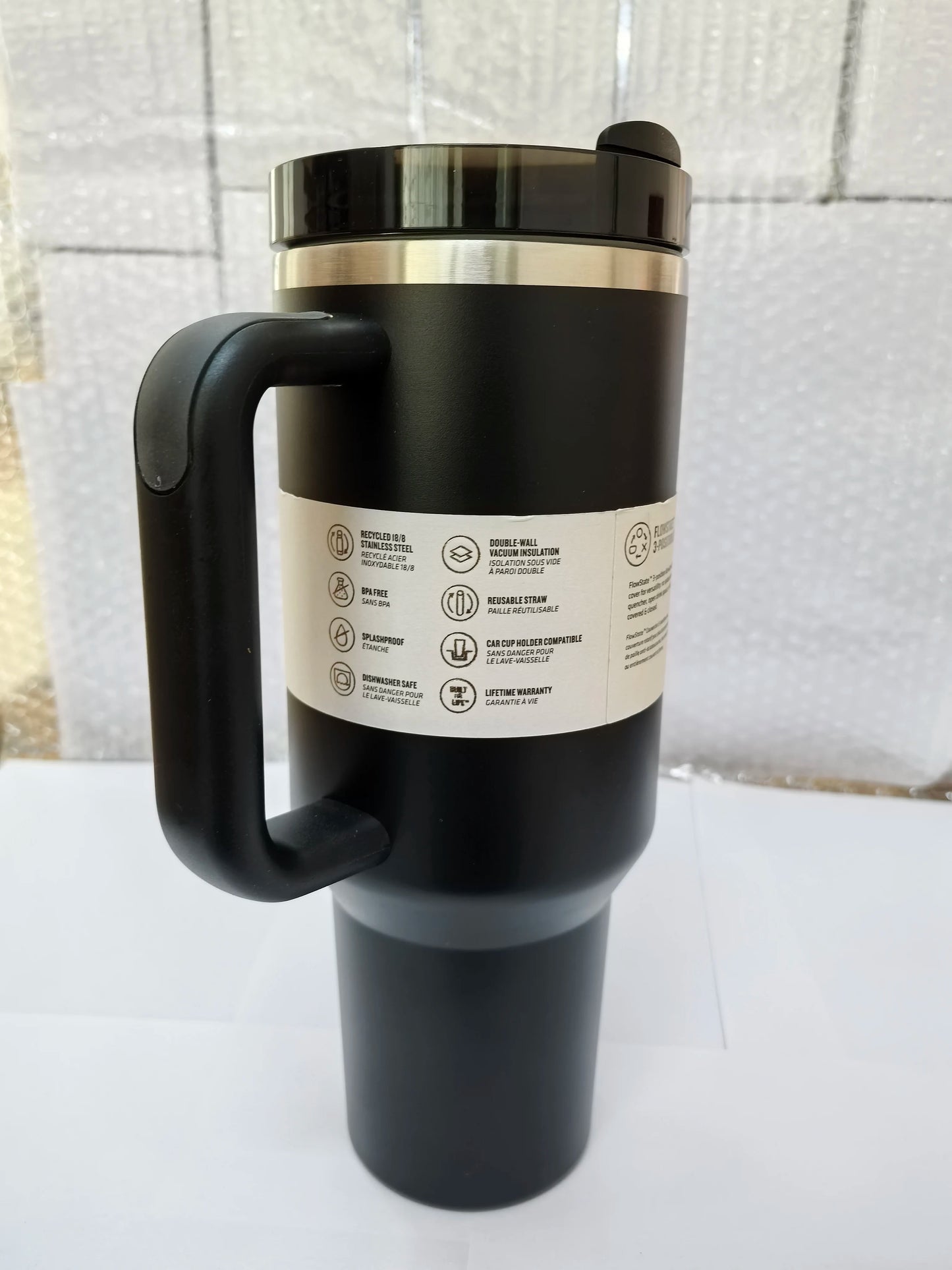 New 2nd generation 40oz handle cup double-layer stainless steel thermal insulation and cold insulation car cup Bingba cup,