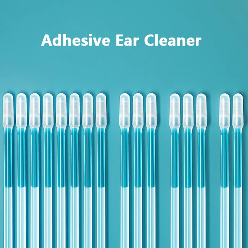 24Pcs Disposable Silicone EarWax Remover sticky ear pick For Kids Olders Adult S/L Ear Cleaner Reusable Adhesive Earpick