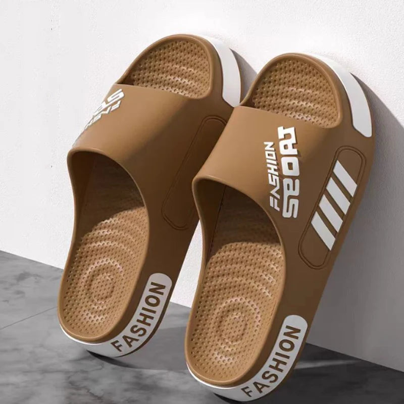 Men Women Outdoor Soft EVA Slippers Thick Bottom Couple Summer Home Sandal Anti-Slip Indoor Casual Bathroom Shower Flip Flops