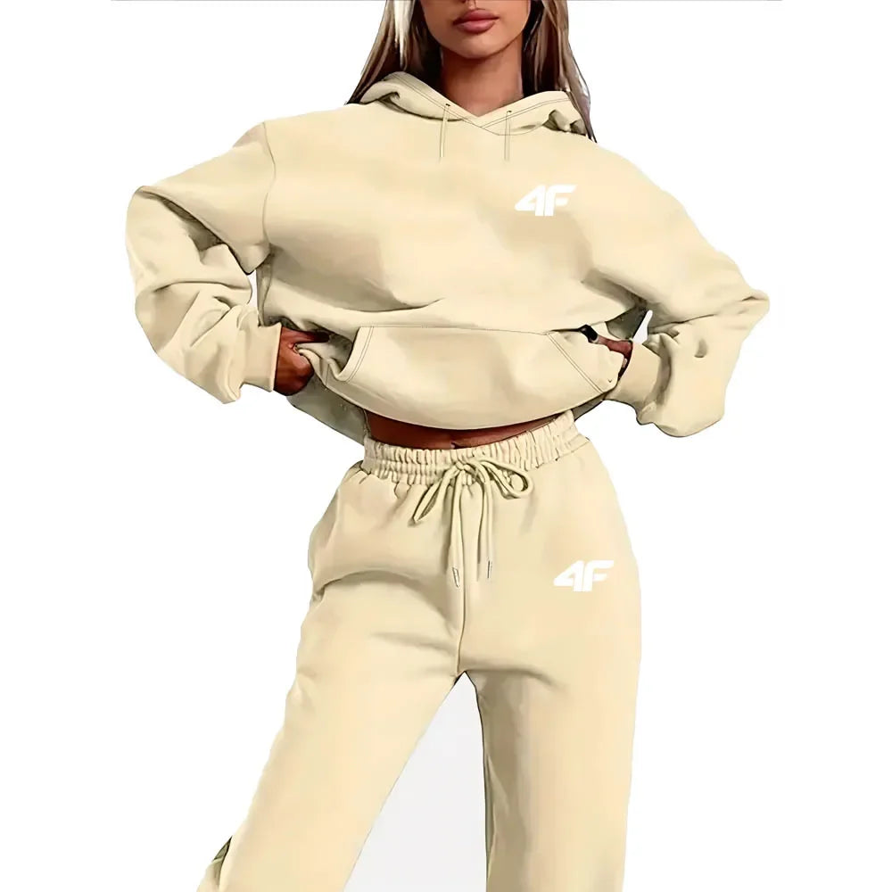 Autumn Winter Two Piece Set for men Drawstring Women's Tracksuit Hooded Suit Quality Comfortable Casual Pullover Fashion New
