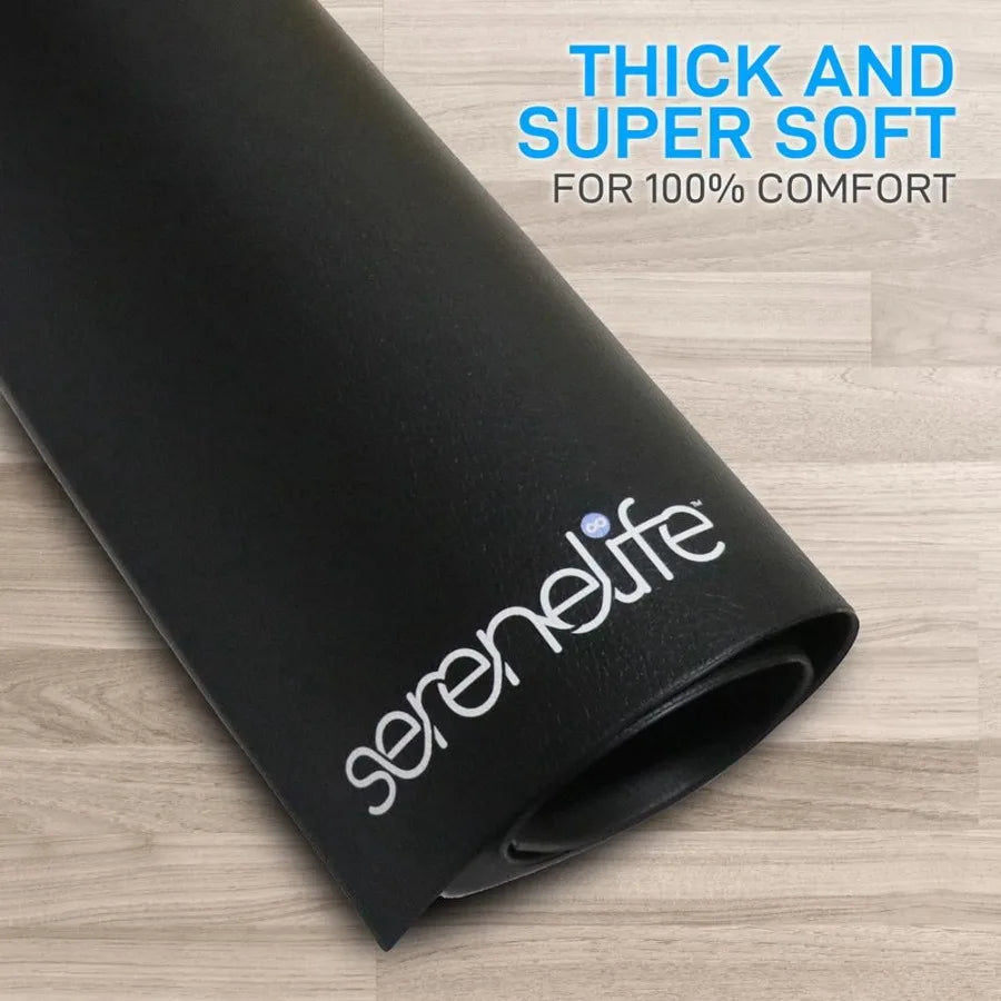 Premium Portable Fitness Exercise Mat 36 x 72 NonSlip Gym Training Equipment Floor Protection for Yoga Workout Jump Rope Ideal