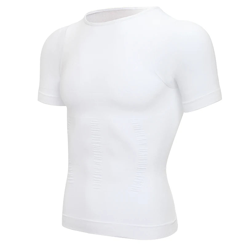 Men Body Shaper Slimming Compression Shirts Gynecomastia Undershirt Seamless Waist Trainer Muscle Belly Weight Loss Shapewear