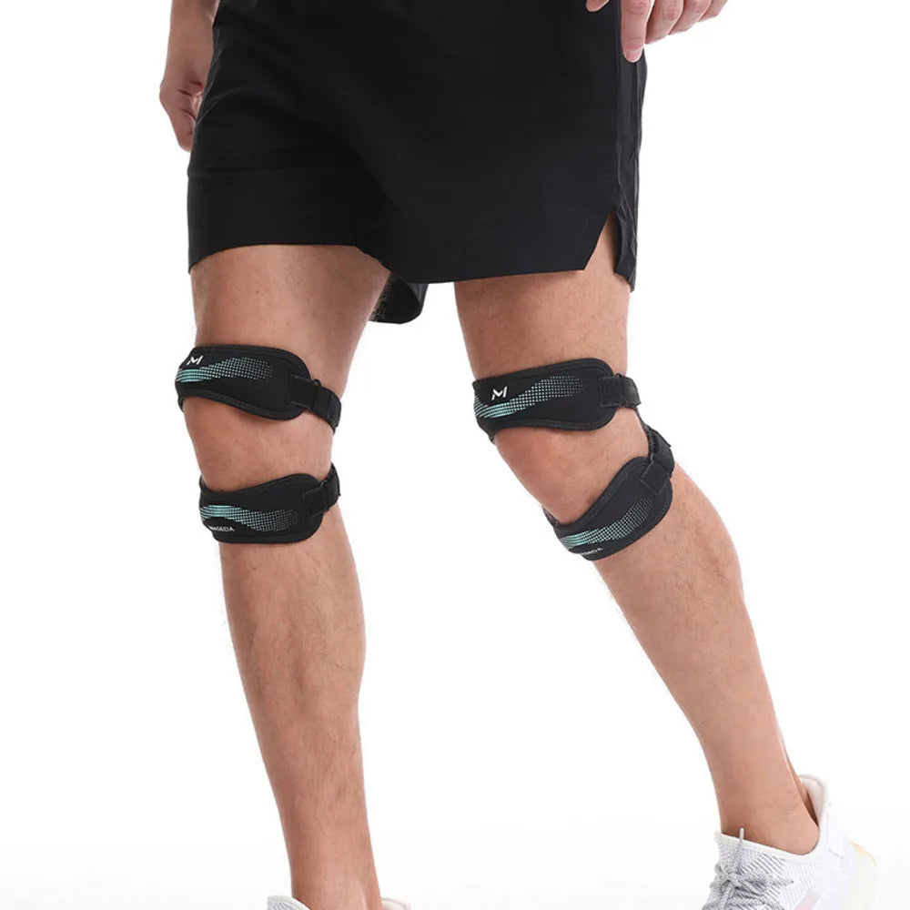 New Upgraded With Double Patella Straps Anti Slip Silicone Sports Knee Pads That Are Adjustable, Stable, And Shock-Absorbing