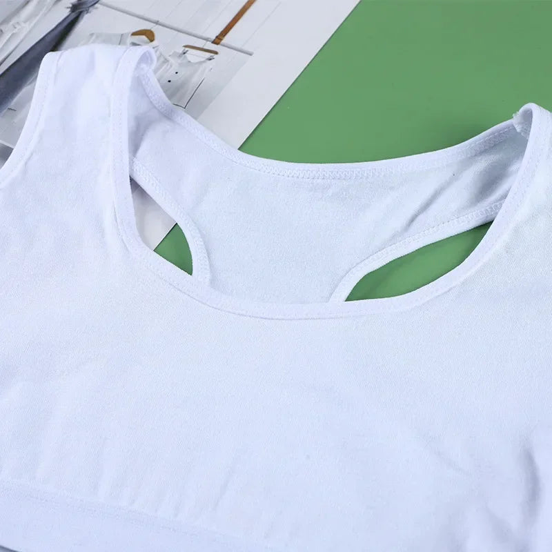 Solid Color Non-steel Ring Vest-style Sports Underwear, Fitness Trend Bra, Cotton Underwear
