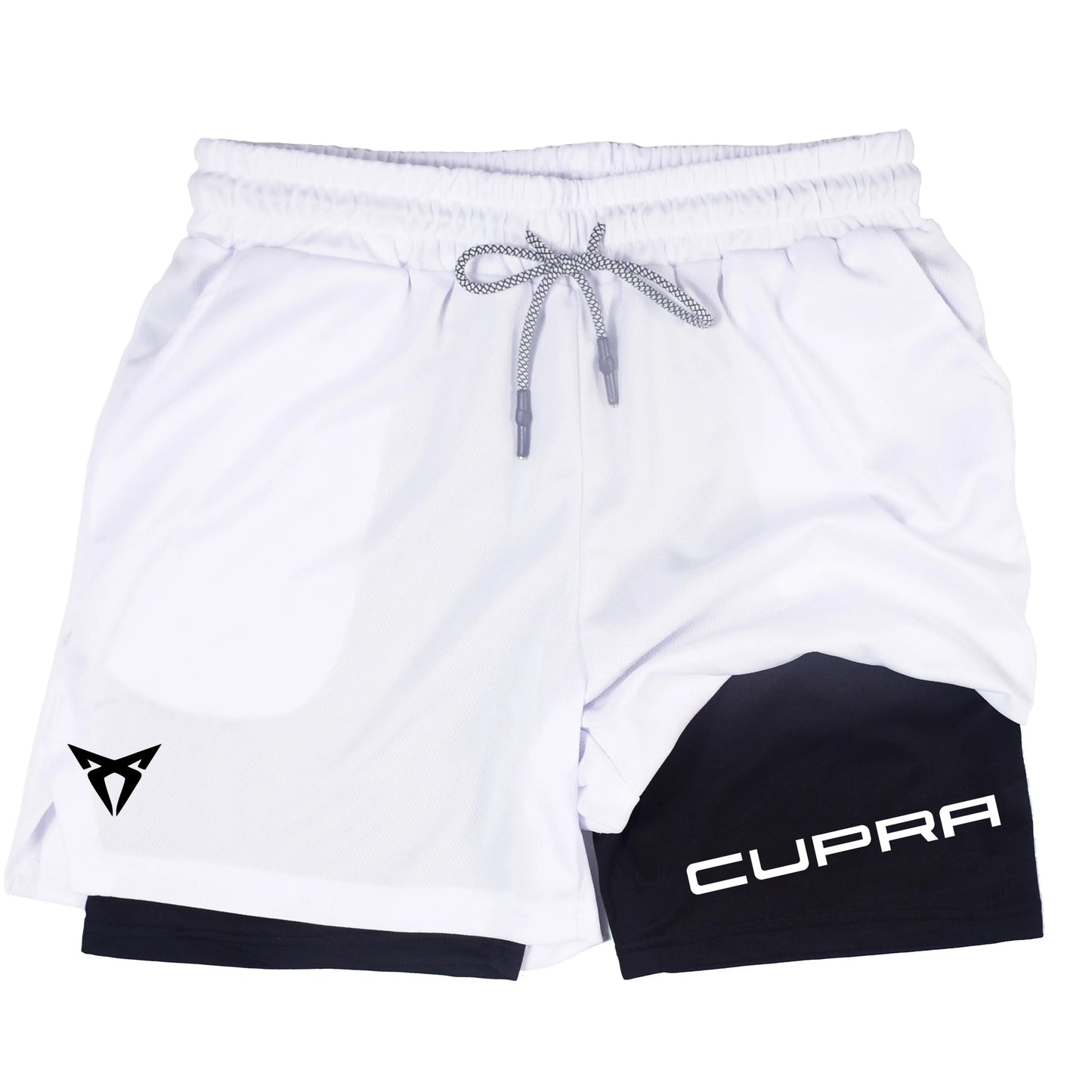 Men's Two-in-one Sports Shorts Breathable Casual Quick-drying Double-layer Shorts Summer Running Sportswear Bottoms M-3XL RL0244