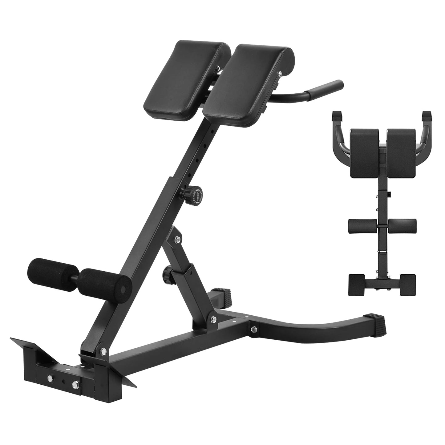 Adjustable Roman Chair for Home Gym, Folding Hyperextension Bench for Lower Back, Heavy Duty Back Extender Machine with 5-Level Height Settings, Space Saving Exercise Equipment for Glutes Abs and Hip Training - FitHealthHavenFitHealthHavenFitHealthHaven14:193;200007763:201336106blackUnited StatesAdjustable Roman Chair for Home Gym, Folding Hyperextension Bench for Lower Back, Heavy Duty Back Extender Machine with 5-Level Height Settings, Space Saving Exercise Equipment for Glutes Abs and Hip Tra