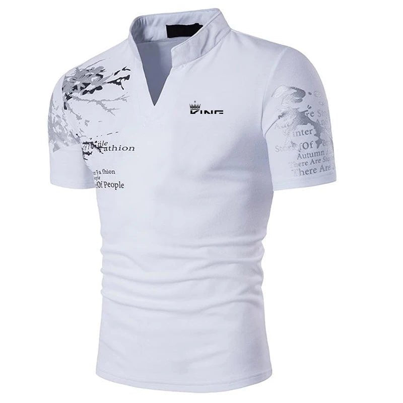 Men's Polo Shirt Golf Shirt Graphic Prints V Neck Outdoor Street Short Sleeves Print Clothing Sports Fashion Streetwear Designer - FitHealthHavenFitHealthHavenFitHealthHaven14:29B69-BGK-white;5:361386B69-BGK-whiteMMen's Polo Shirt Golf Shirt Graphic Prints V Neck Outdoor Street Short Sleeves Print Clothing Sports Fashion Streetwear Designer