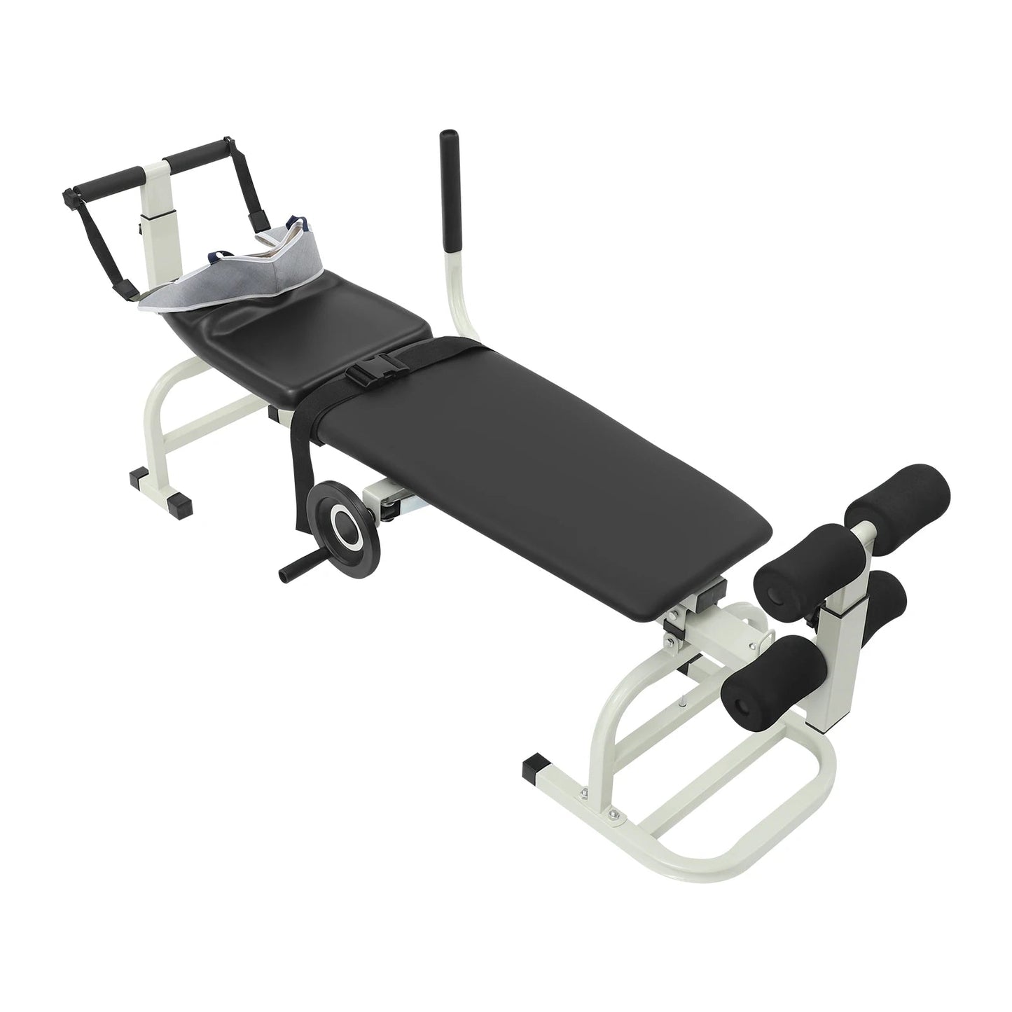 Multifunctional Cervical Lumbar Traction Bed Portable Spine Stretcher Traction Device Floor Standing Neck Stretcher Capacity 150kg Load Adjustable Length (150-190cm) for Home Use, Rehabilitation Centers, Clinics, Hospitals - FitHealthHavenFitHealthHavenFitHealthHaven14:193;200007763:201336106blackUnited StatesMultifunctional Cervical Lumbar Traction Bed Portable Spine Stretcher Traction Device Floor Standing Neck Stretcher Capacity 150kg Load Adjustable Length (150-190cm) for Home Use, Rehabilit
